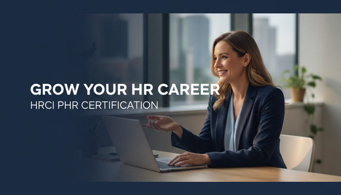 HR professional preparing for the HRCI PHR certification exam